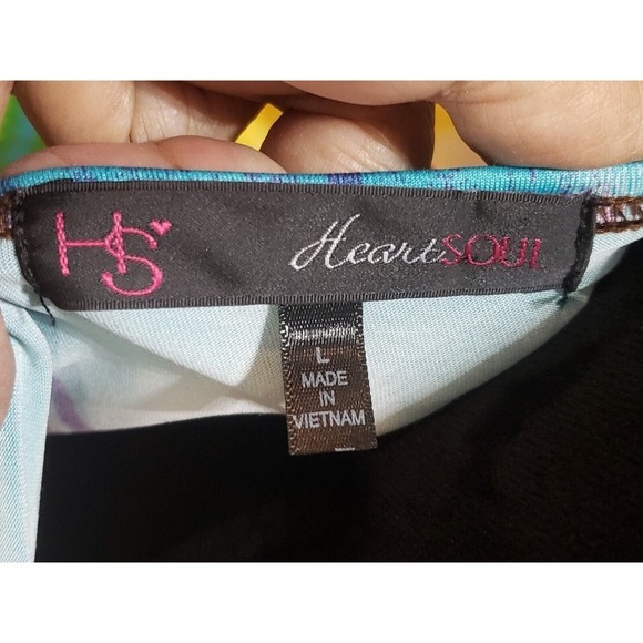 Heart Soul Women Multicolor Beaded Halter Neck Sleeveless Casual Top Blouse L - Picture 7 of 12